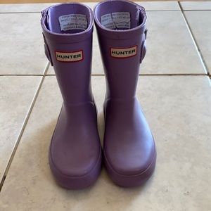 Toddler Girl Purple Hunter boots